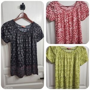 Patterned Women's Tops Set Boho Style